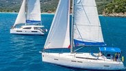 Sunsail Yachts Sailing Around Corfu Island Greece