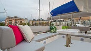 Sunsail 454L catamaran lounge